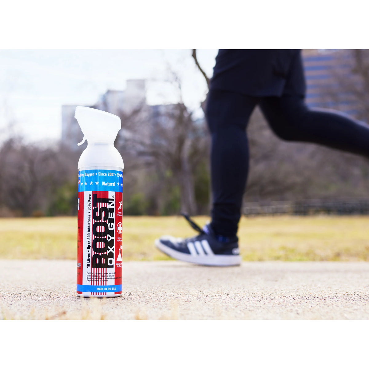 6 Pack 10L Boost Oxygen Stars/Stripes Pure Canned Oxygen Canister, Natural