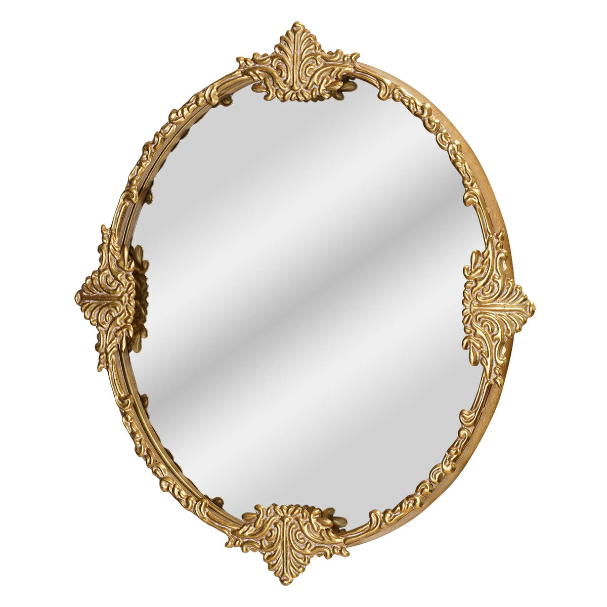 Beautiful Round Ornate Gold Frame Mirror 24" by Drew Barrymore