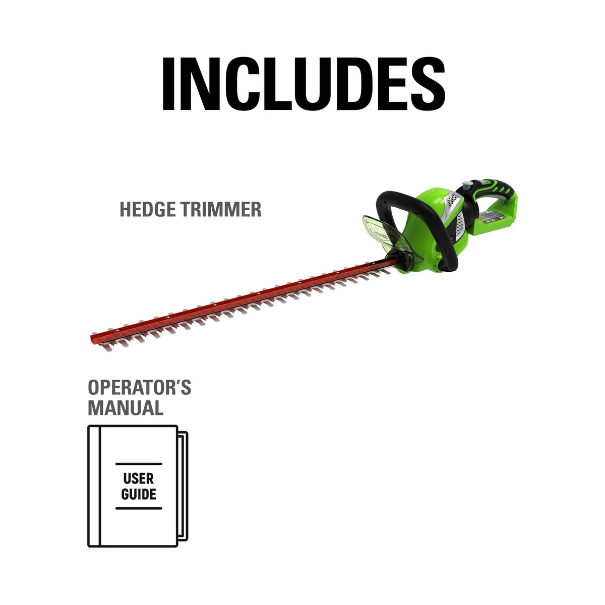 Greenworks 24" 40 Volt Battery Powered Power Hedge Trimmer 22332