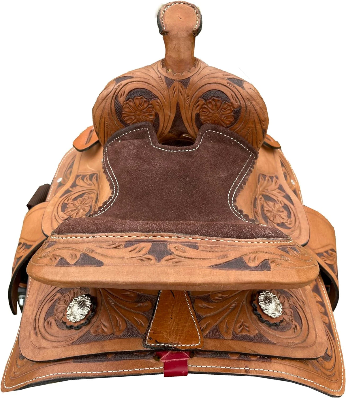 RESISTANCE Western Miniature Barrel Saddle with Conchos Inlay Colors