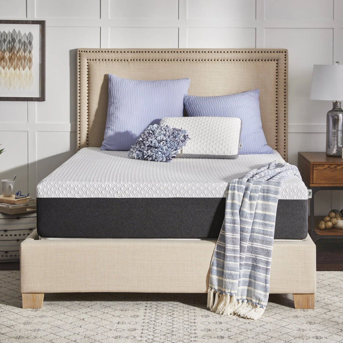 12" Cool & Clean Hybrid Mattress, Twin-XL