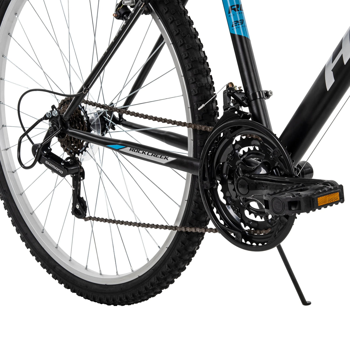 Huffy 29" Rock Creek Mountain Bike, Fits Riders 5'0"+, Matte Black, Adult, Men's