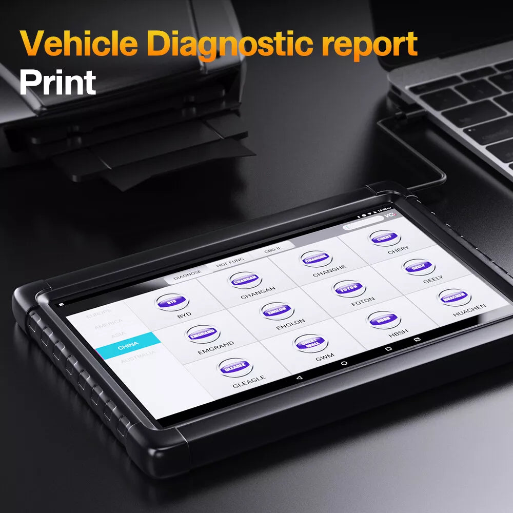 Ancel X6 Wireless OBD2 Diagnostic Scan Tool All System OBD2 Scanner Automative ABS Oil EPB BMS SAS IMMO TPS TPMS Injector Coding DPF 10 Service Tool Car Code Reader 10inch Tablet 2 Years Free Update