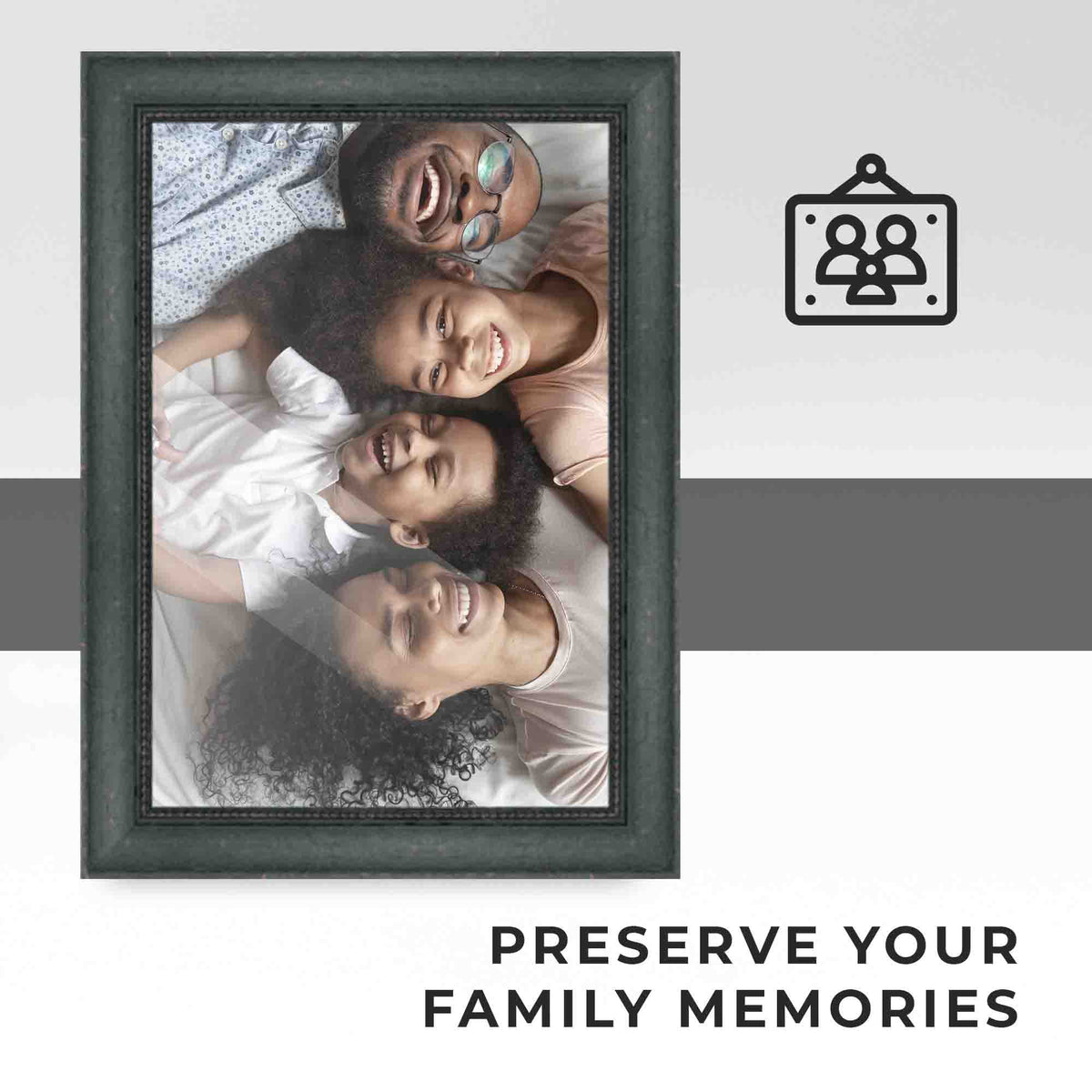 20x48 Frame Black Passaggi Solid Wood Picture Frame Width 1.5 Inches | Interior Depth 0.5 Inches |