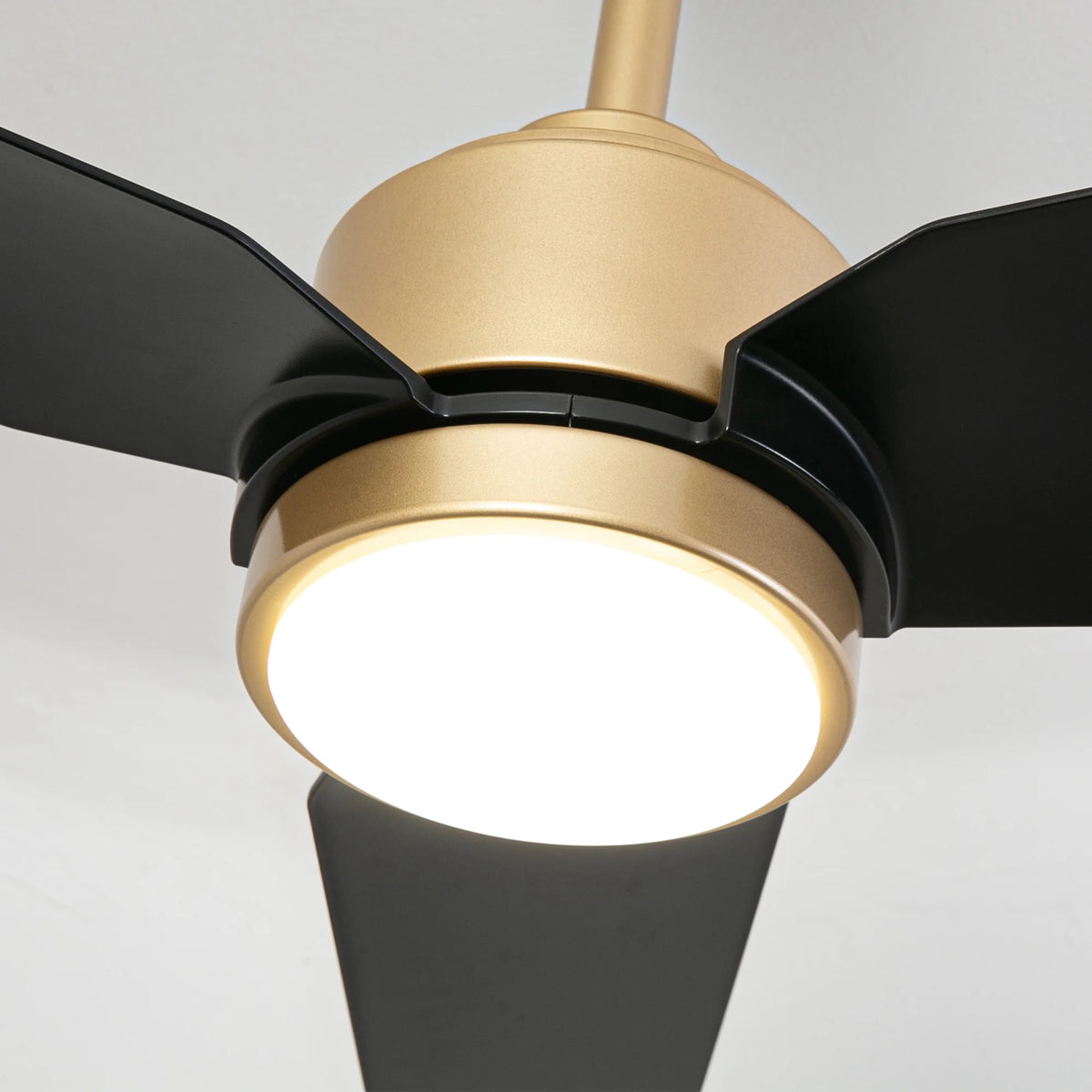 42" Modern Gold Dimmable Ceiling Fan DC Motor Indoor 3-blade LED Ceiling Fan with Remote