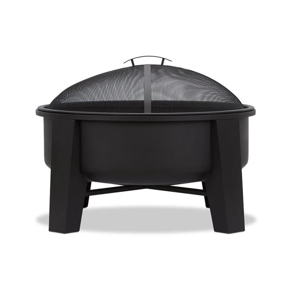 Real Flame Forsyth Wood-Burning Iron Fire Pit in Black