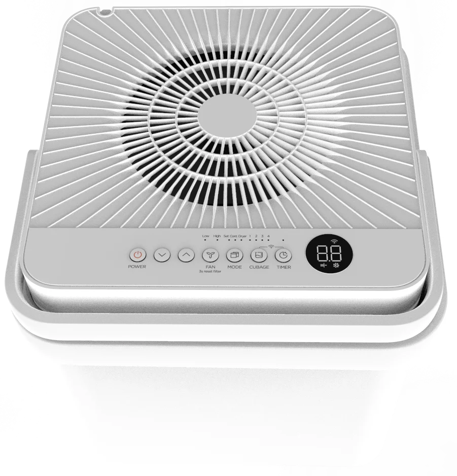 Midea Cube 20-Pint Smart Wi-Fi Dehumidifier, White, Automatic Shut-Off