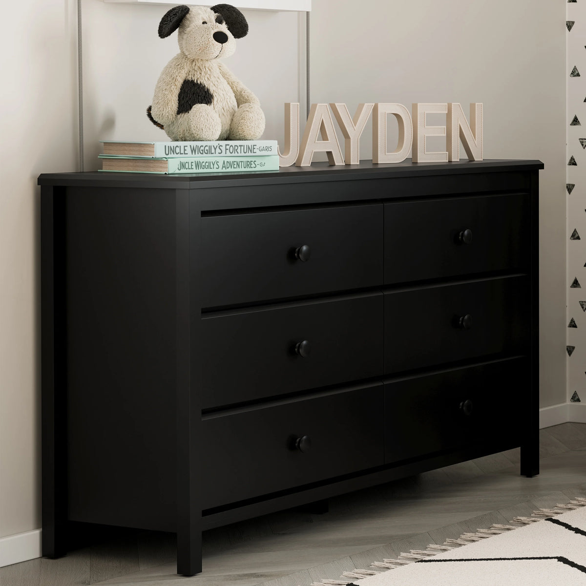 Storkcraft Alpine 6 Drawer Nursery Double Dresser, White