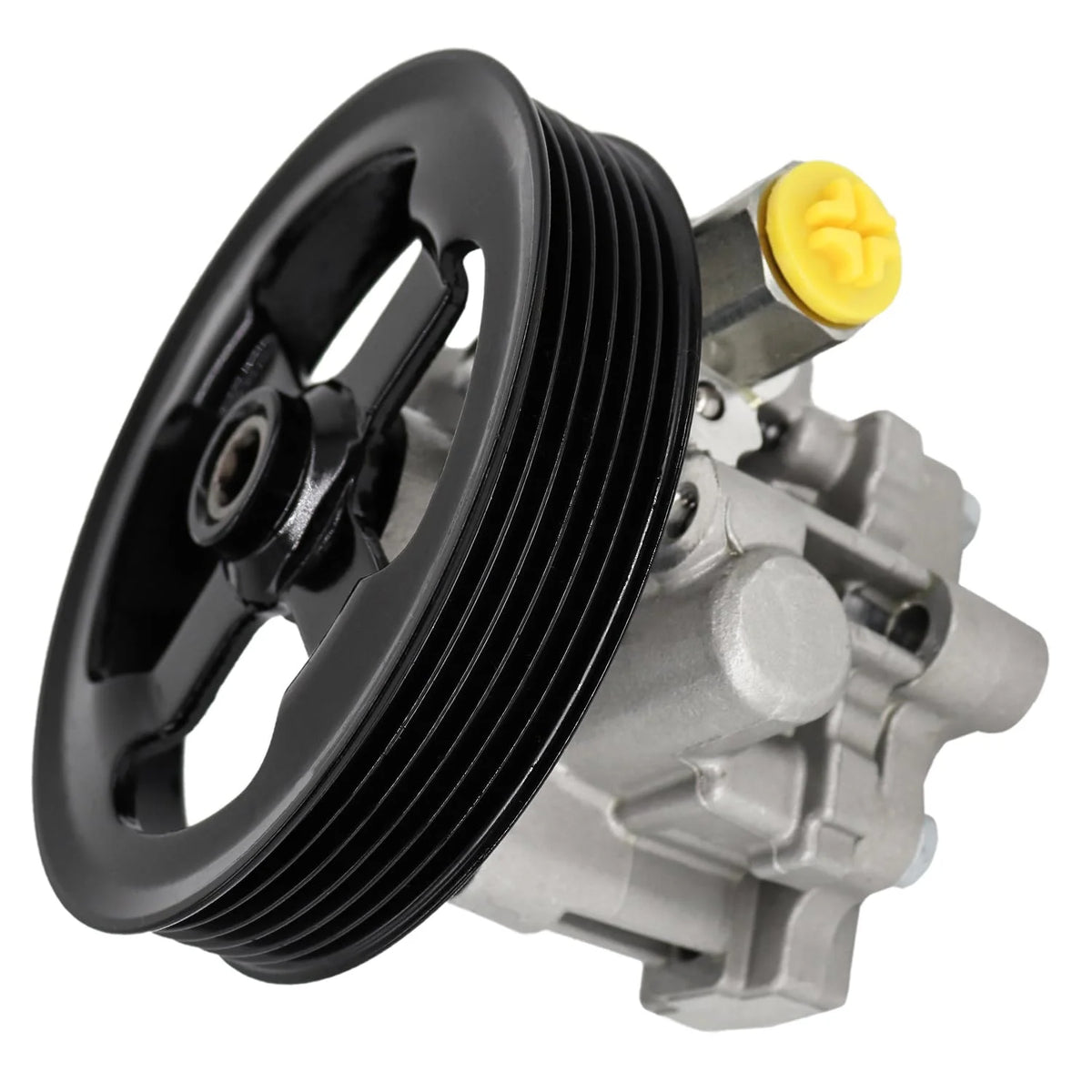 Detroit Axle - Steering Pump for 2007-2017 Jeep Patriot Compass Dodge Caliber Power Steering Pump w/Pulley 2008 2009 2010 2011 2012 2013 2014 2015 2016 Replacement 96-2401