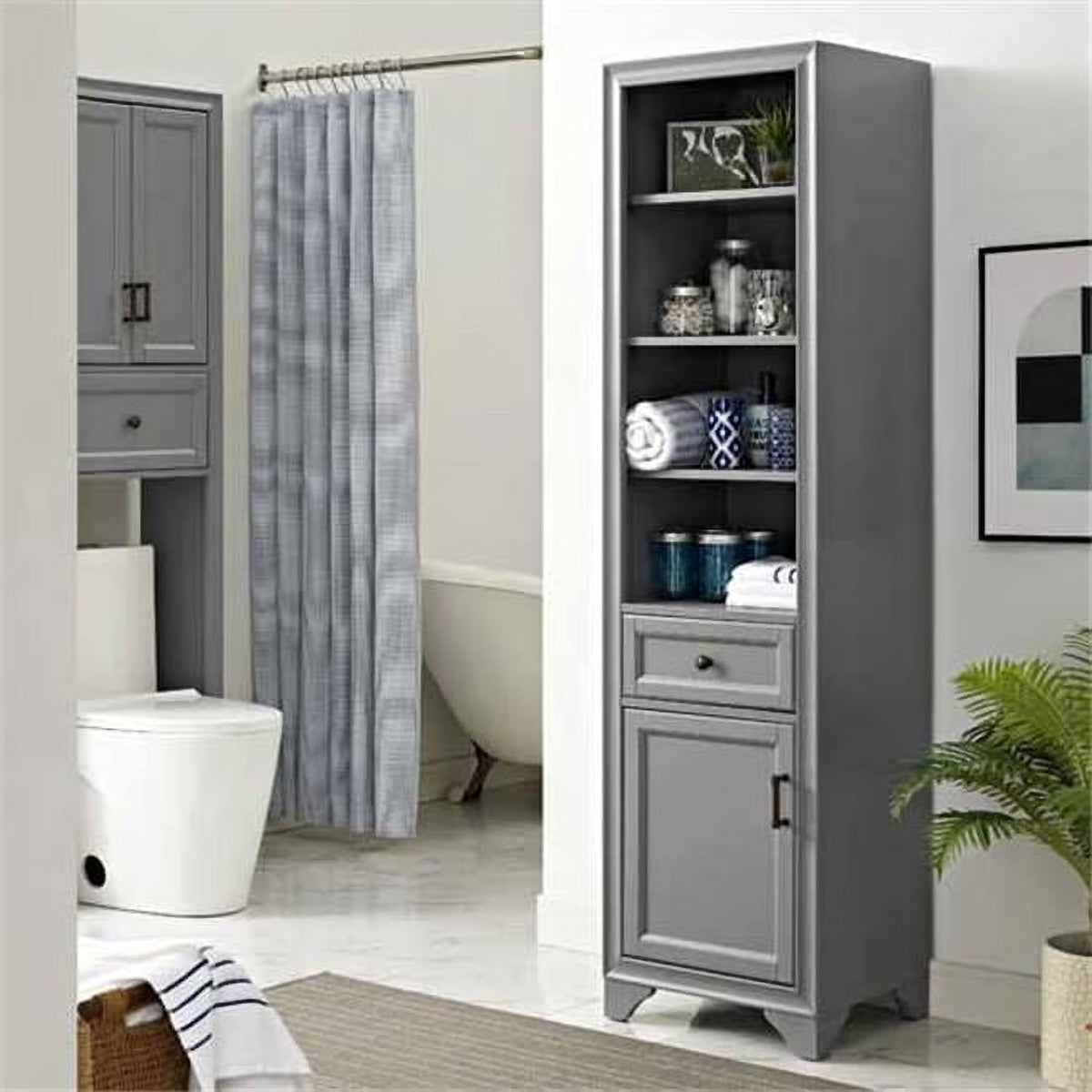 Crosley Furniture Tara Linen Cabinet White