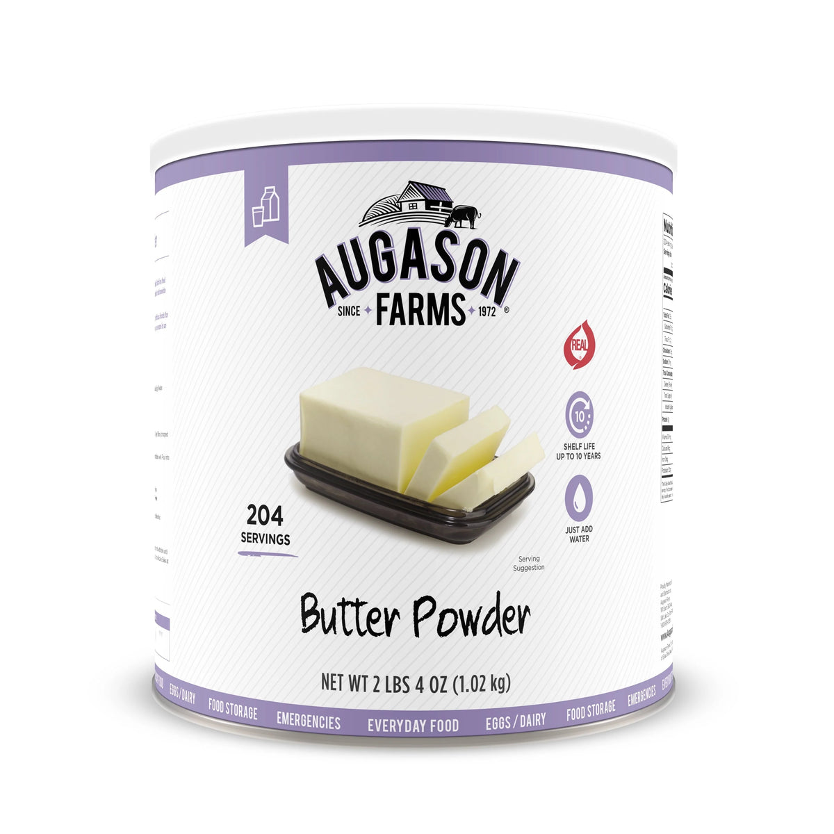 Augason Farms Butter Powder 2 lbs 4 oz No. 10 Can