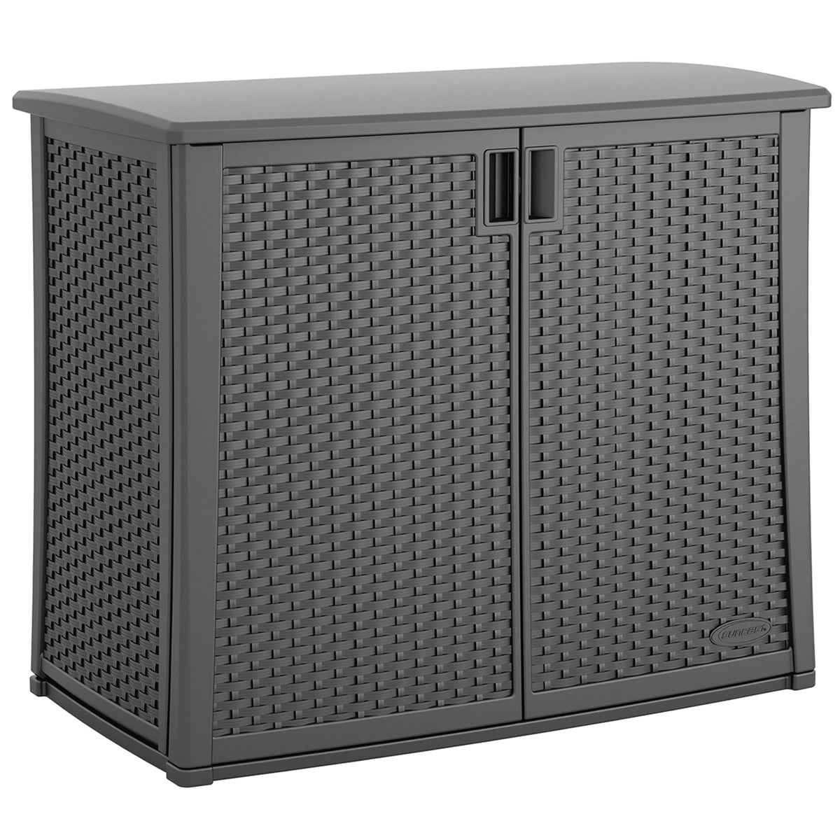 Suncast Outdoor Cabinet Deck Storage Box with Adjustable Shelf, (2 Pack)