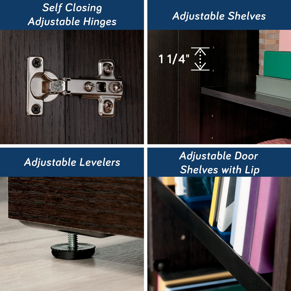 Sauder Homeplus Storage Cabinet, Sienna Oak Finish