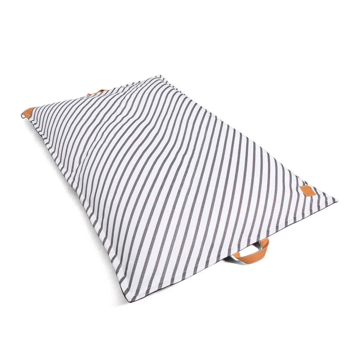Big Joe Lagoon Lounger No Inflation Needed Pool Float, Americana Nautical Stripe Double Sided Mesh, Quick Draining Fabric, 5 feet Giant
