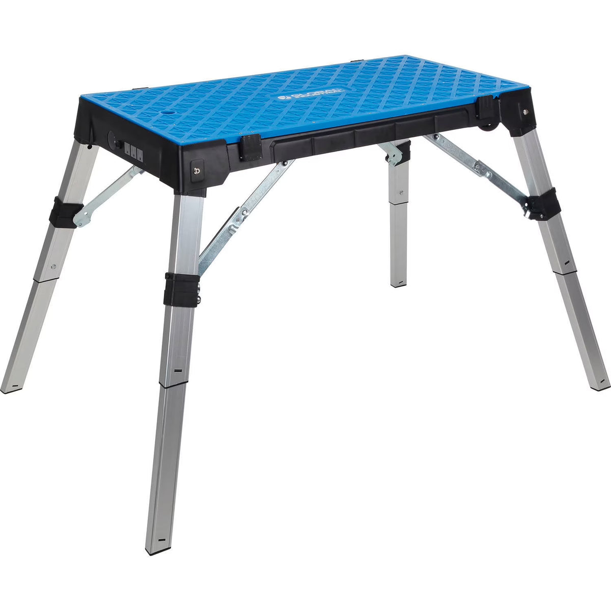 Global Industrial 493680 4-in-1 Portable Workbench with Power Strip