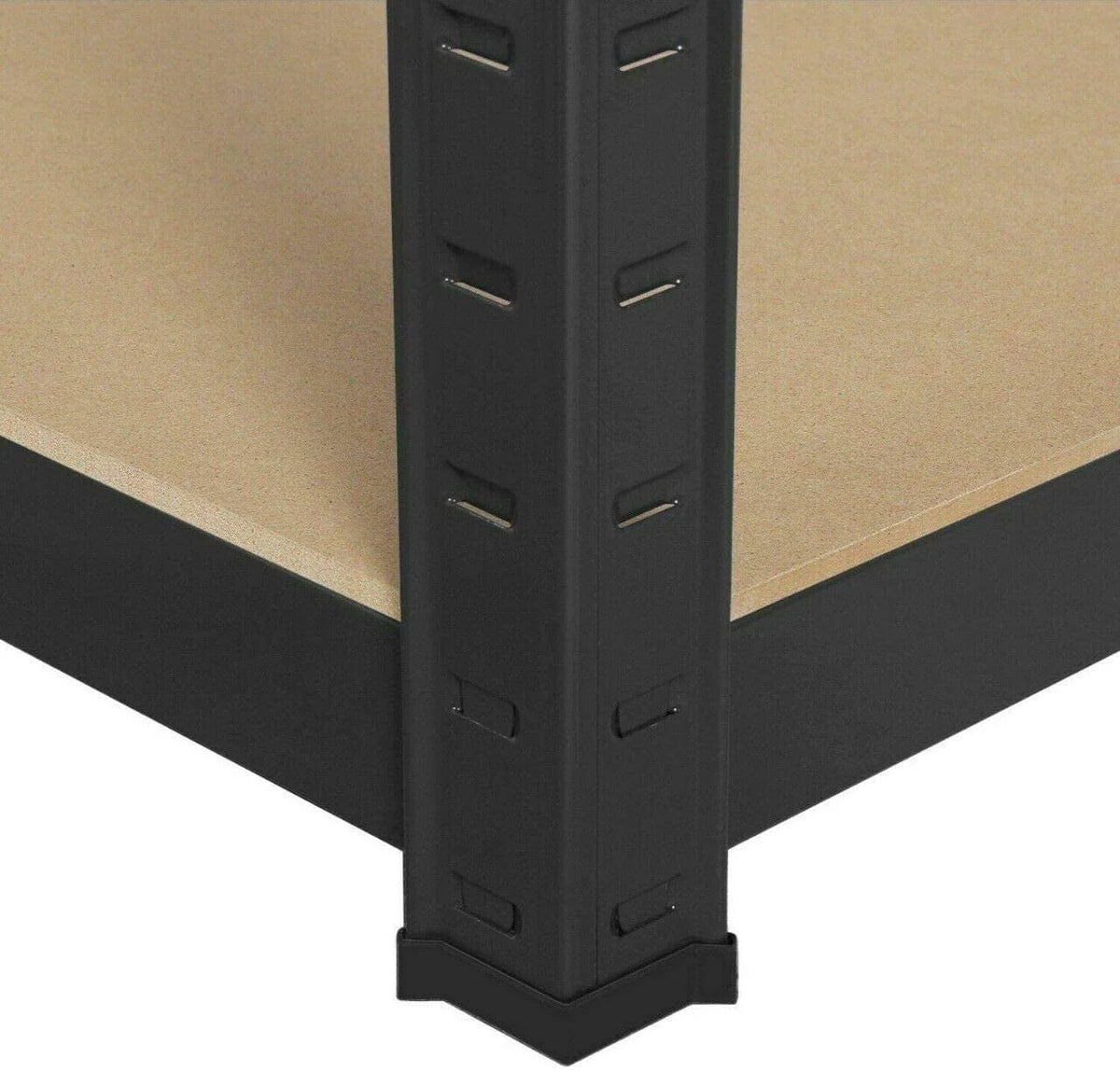 Bowoshen 5-Tier Heavy Duty Metal Shelving, 59" x 28" x 12" Racking Storage Unit, Black (386LB Capacity per Shelf), 1929LB Total Capacity Garage Shed Storage Shelves Units