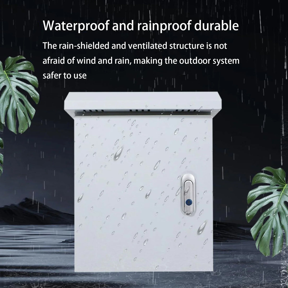 Electrical Junction Box Outdoor Waterproof Electrical Box Weatherproof Wall-Mounted Enclosure Large  Stainless Steel Project Box Utility Box