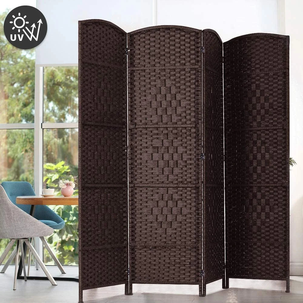 Jostyle Room Divider 6ft. Tall Extra Wide Privacy Screen, Folding Privacy Screens Freestanding Nature
