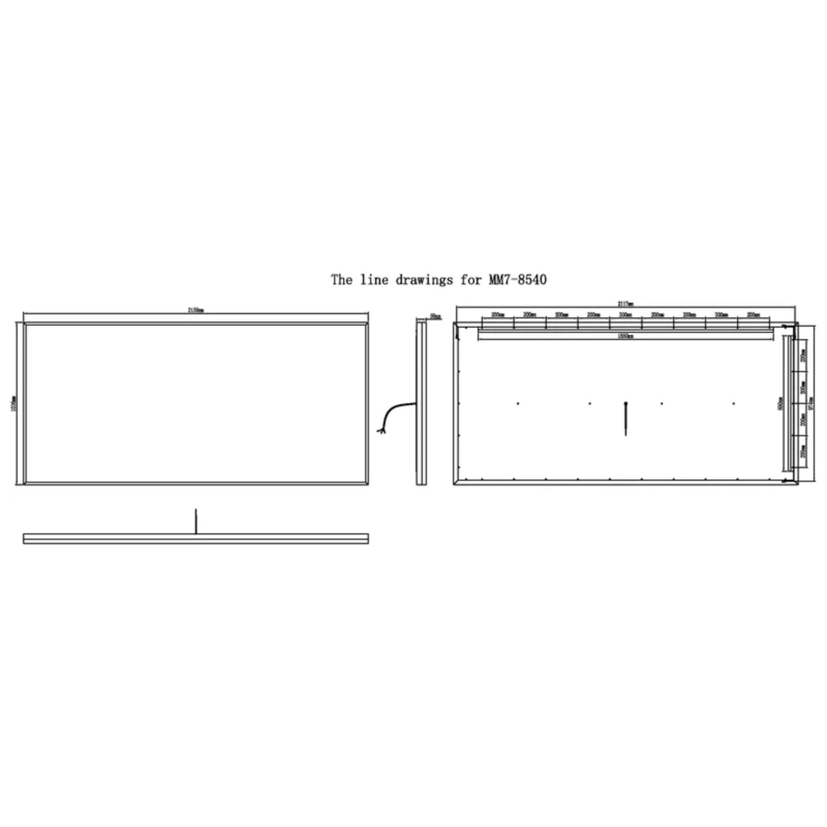 Modern Mirrors Astral Lighted Bathroom Vanity Mirror, Wall Mirror with Dimmable Daylight LED Lighting