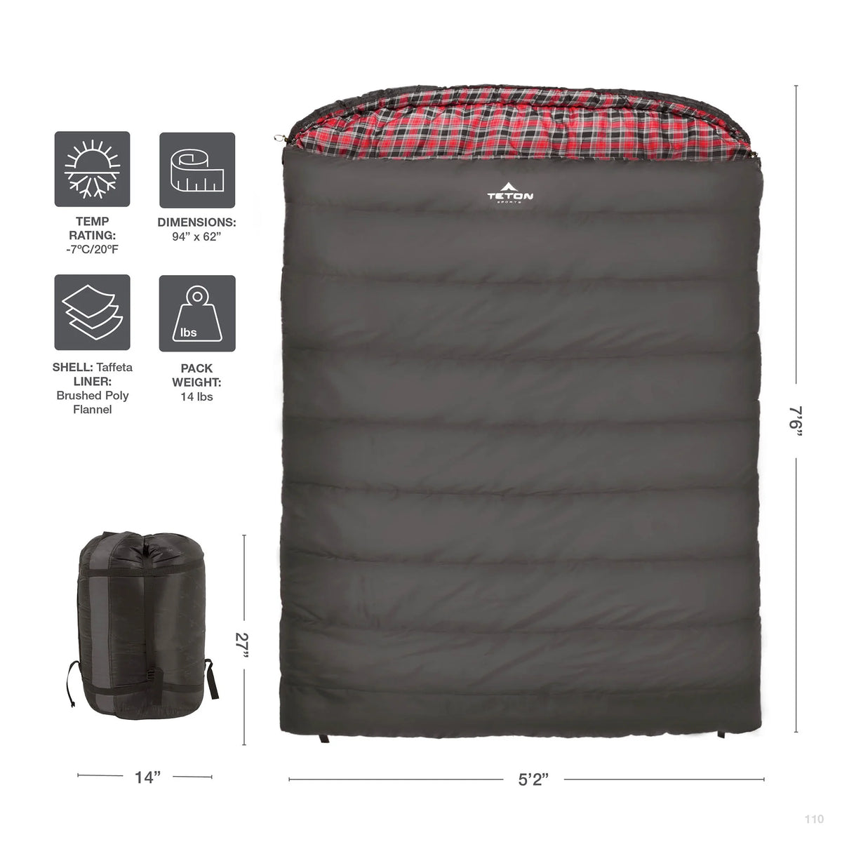 TETON Sports Mammoth 0F Sleeping Bag