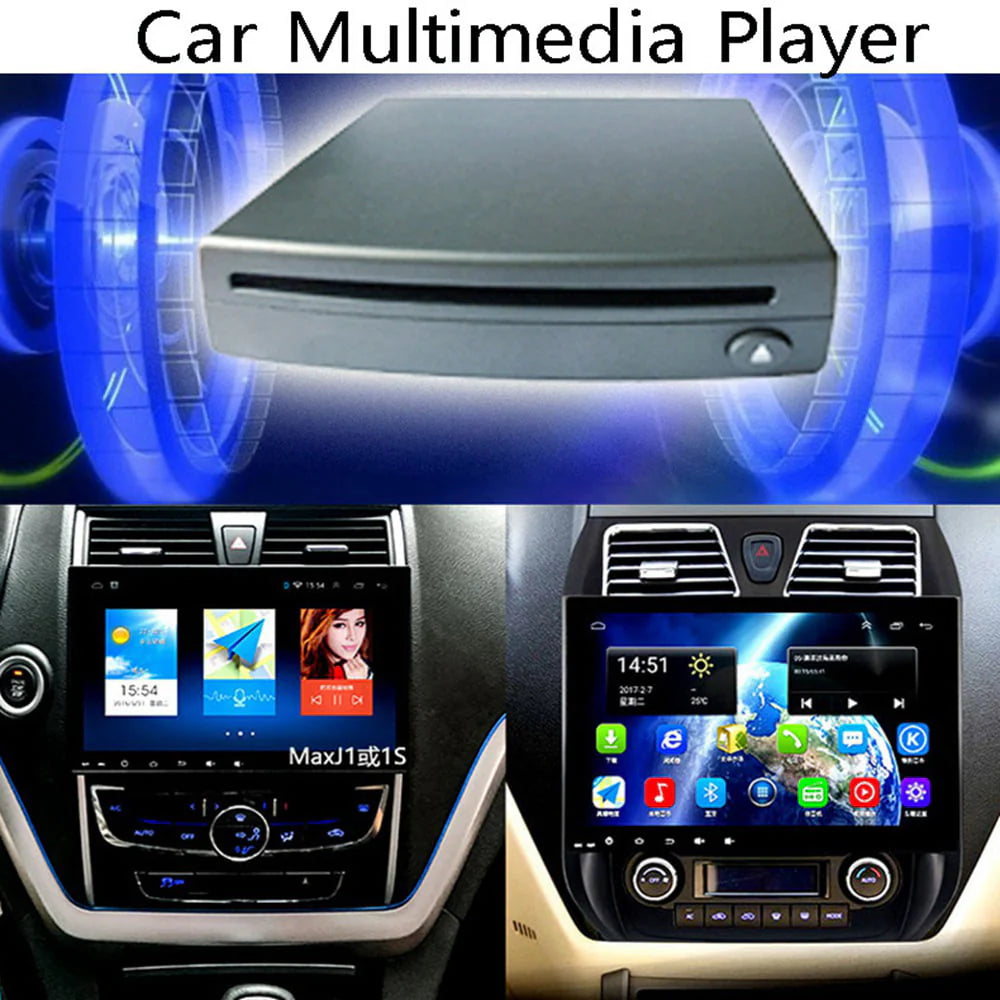 Growment Slim External Car CD Player Compatible PC LED TV/MP5 Android GPS Navigation Universal USB Power Slot-in Type Player