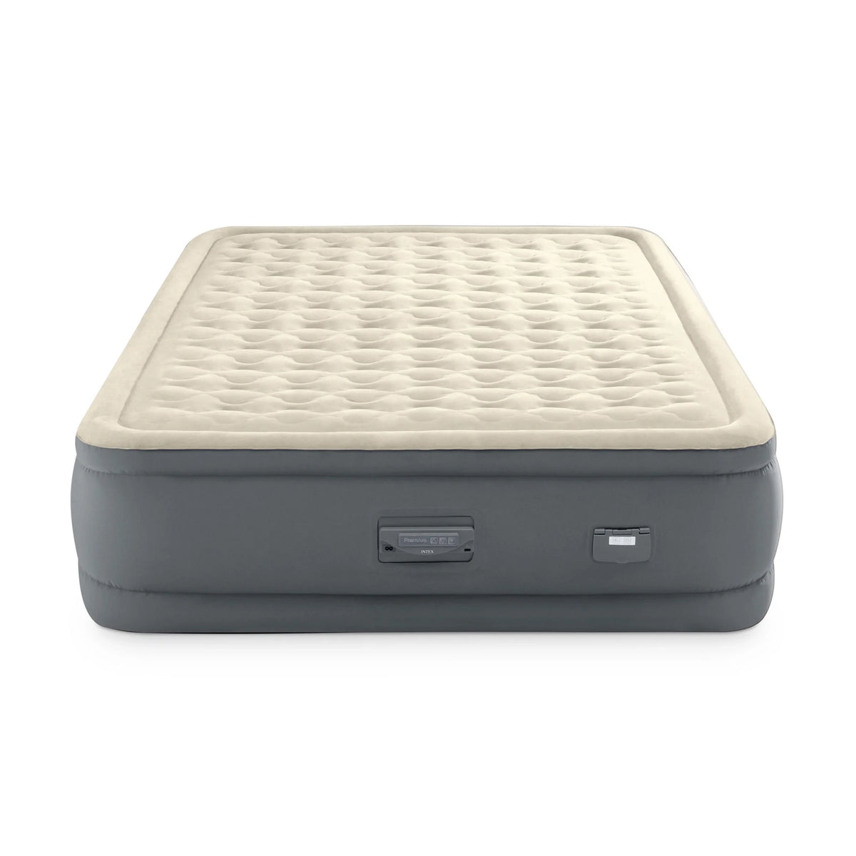 Intex 18-Inch Queen Air Mattress with Built In Pump, Elevated Inflatable PremAire II Bed