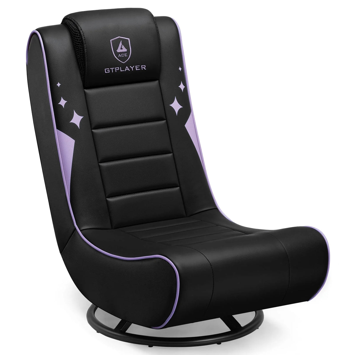GTPLAYER Swivel Floor Gaming Chairs with Foldable Backrest for Teens,, Red