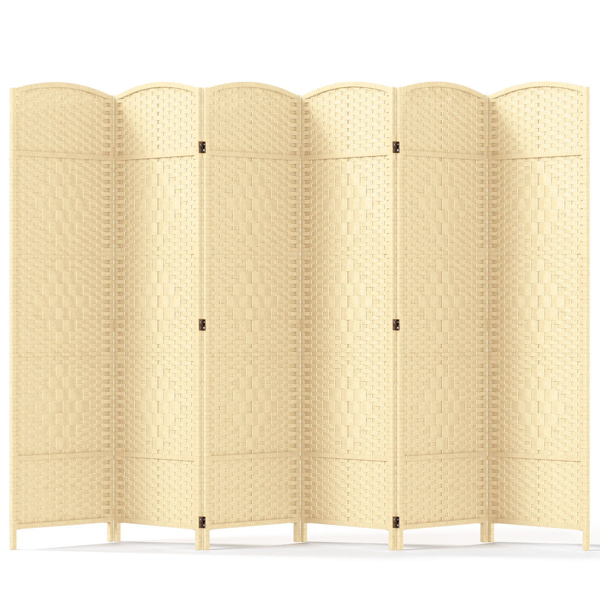 Jostyle Room Divider 6ft. Tall Extra Wide Privacy Screen, Folding Privacy Screens Freestanding Nature