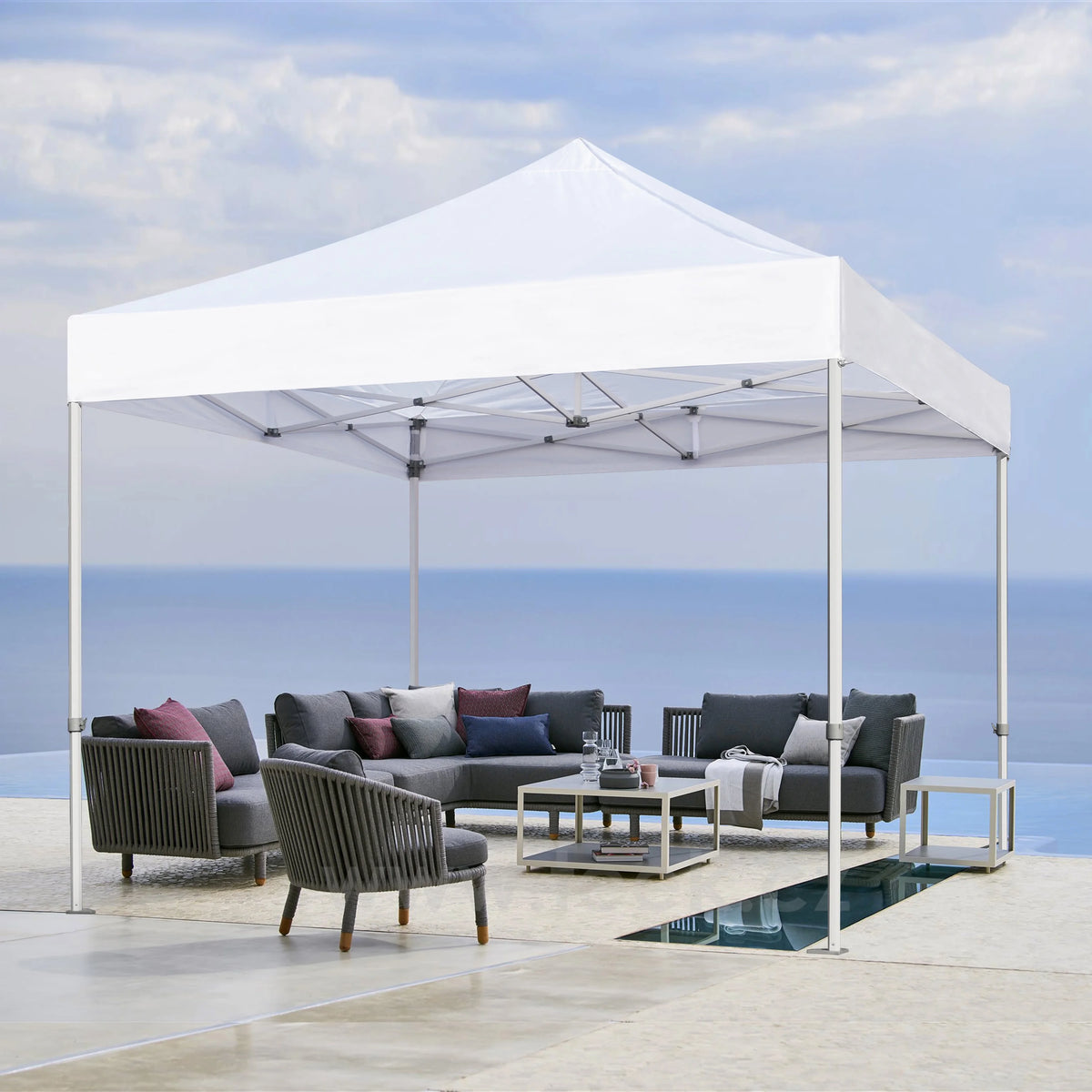 Eurmax 5x5 Pop up Canopy Outdoor Heavy Duty Tent,Ruby