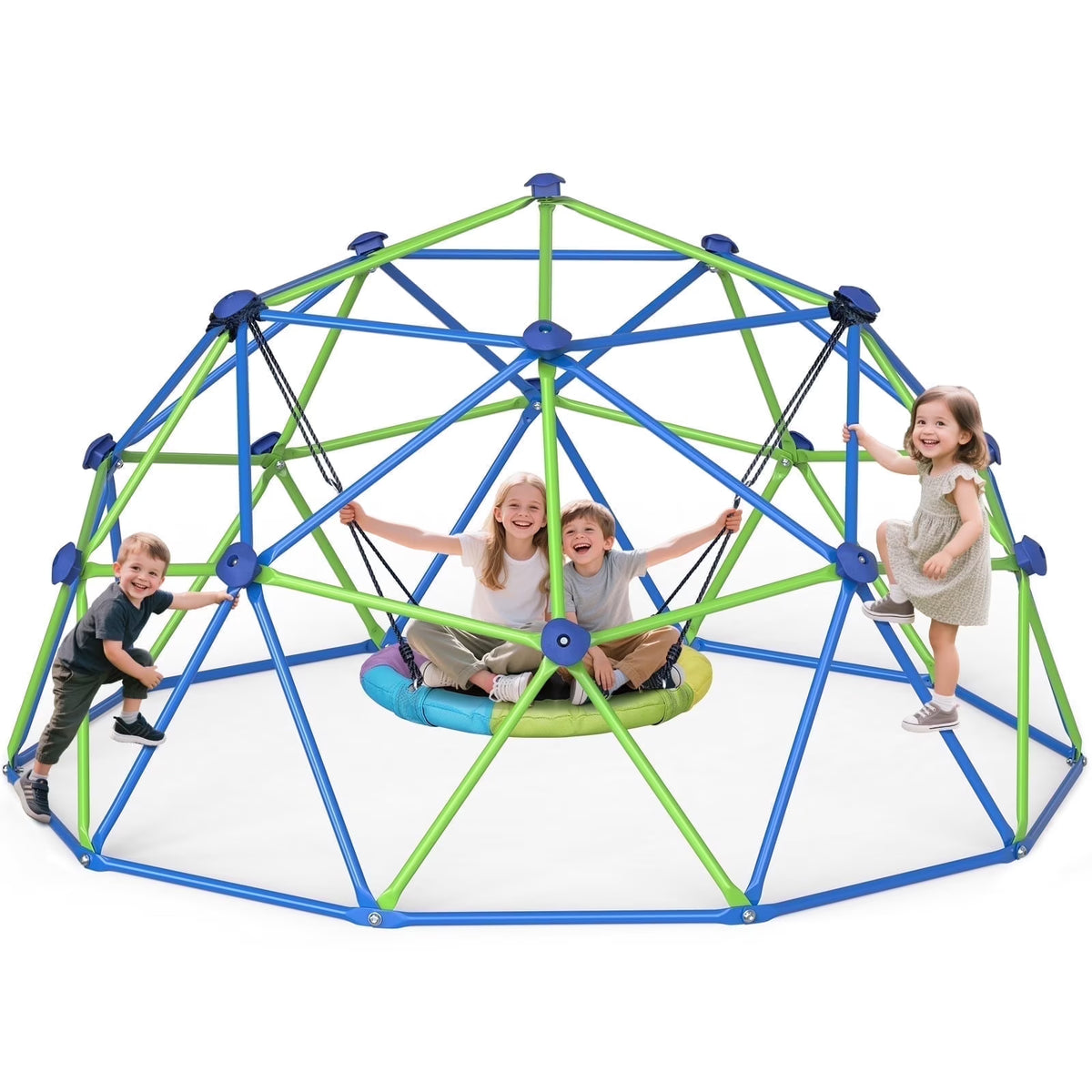 WOSTOO 10FT Climbing Dome,Kids Dome Climber Jungle Gym Outdoor Toddler Play Set for Kids 3-10 Year Outdoor Play , Supports up to 880lbs