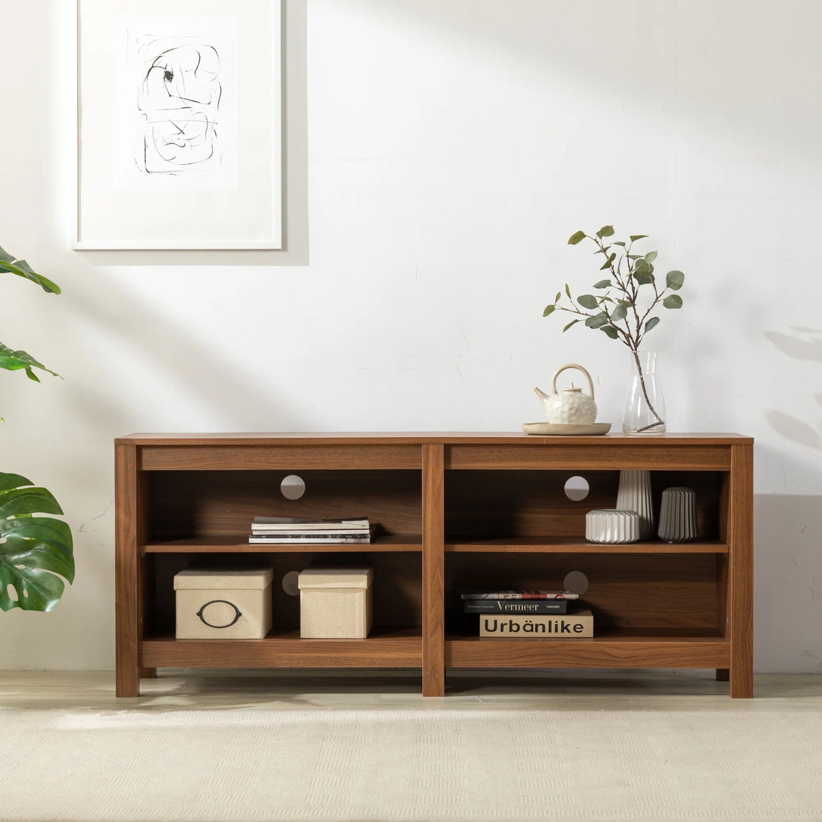 Zinus Camden TV Stand for TVs up to 65", Espresso