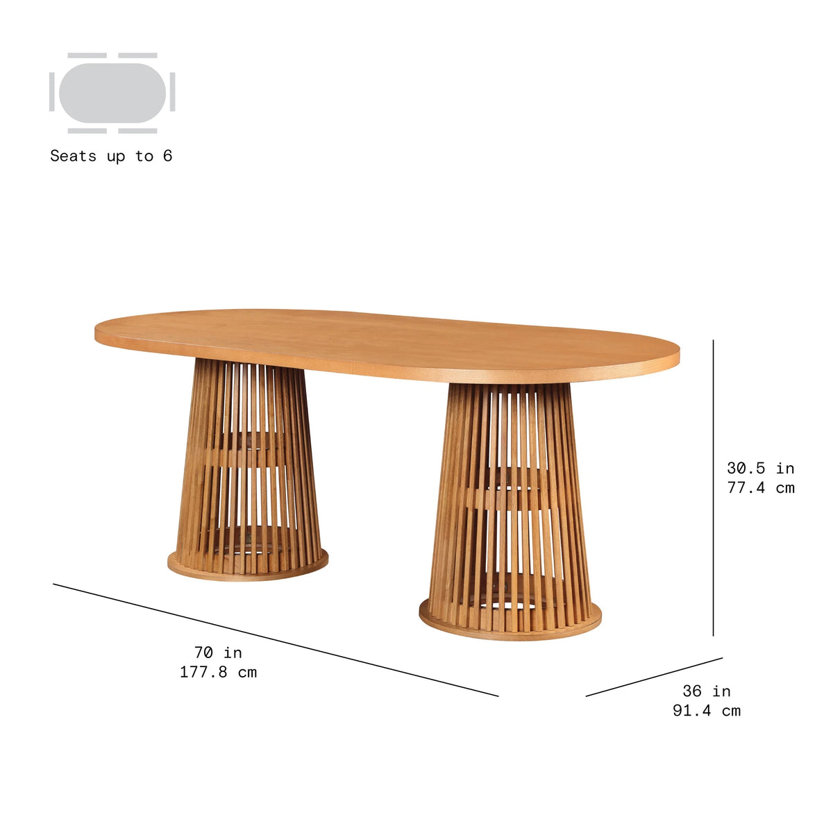 Beautiful by Drew Oval Dining Table, Rich Black
