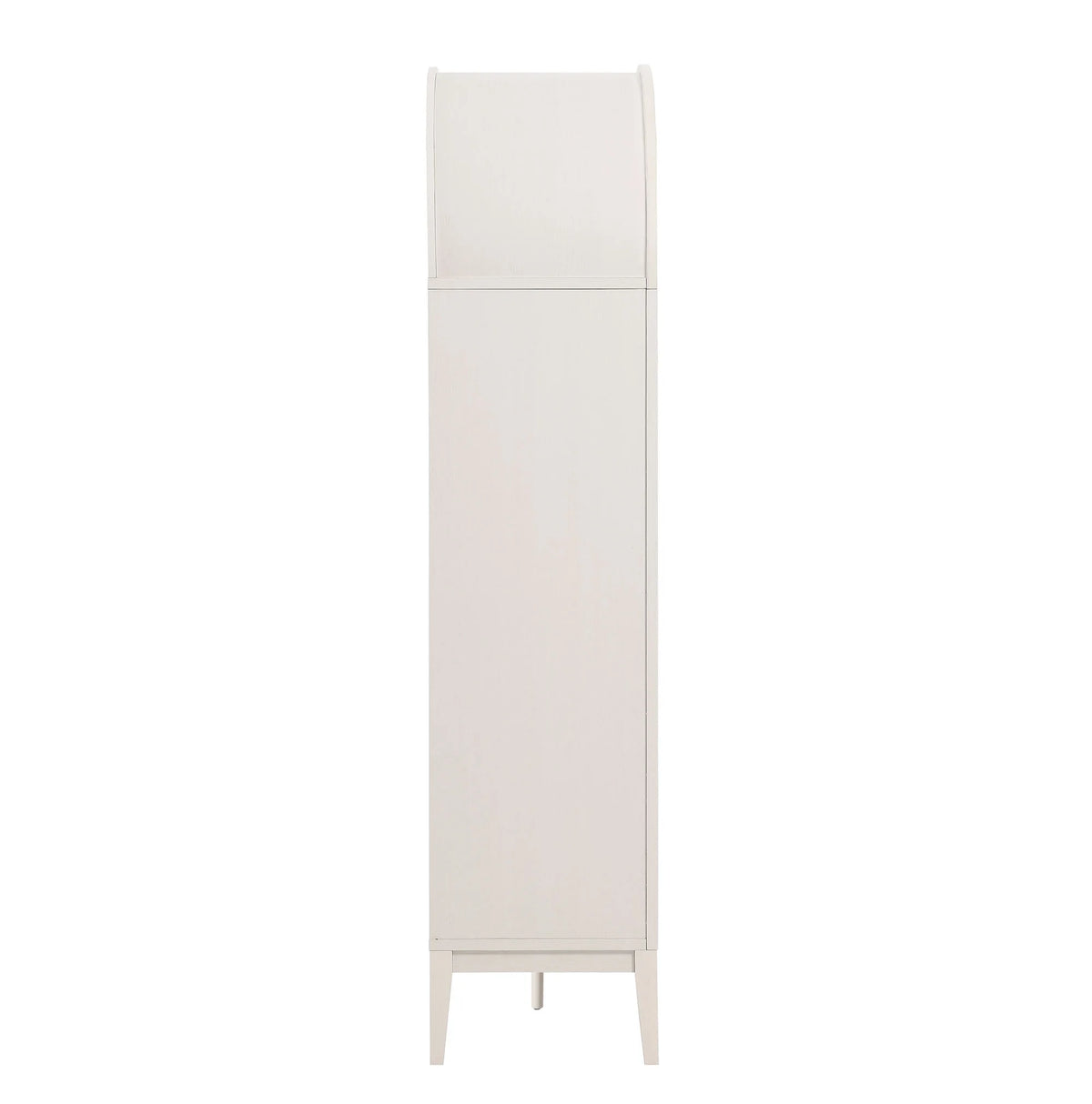 Modway Nolan 74" Tall Arched Storage Display Cabinet Bookshelf in Black