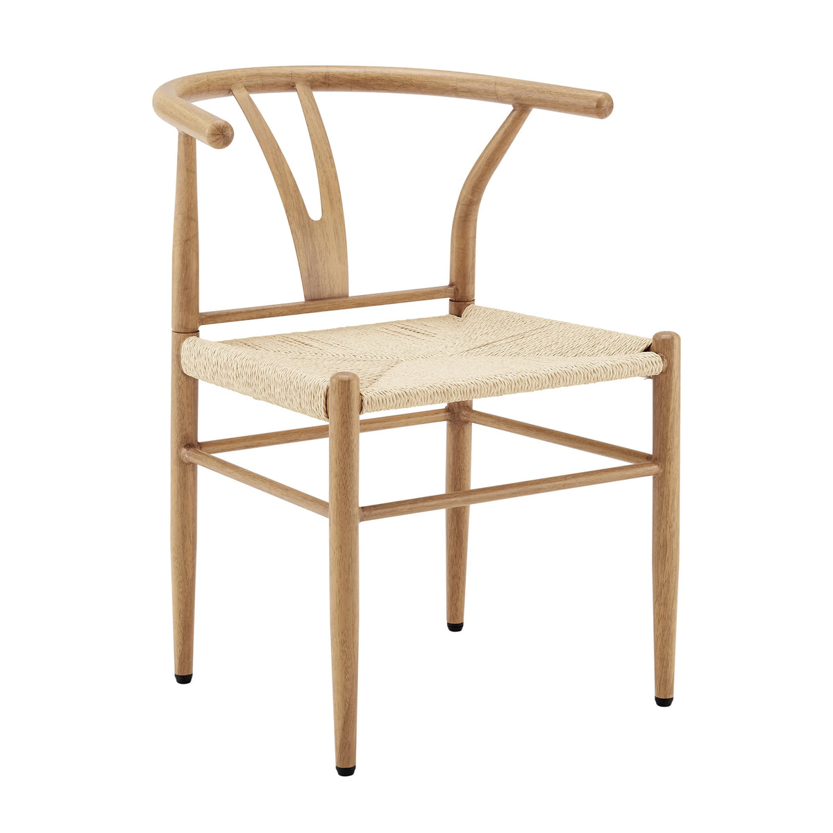 Better Homes & Gardens Springwood Wishbone Chair, Metal Base with Black Finish, 2 Pack