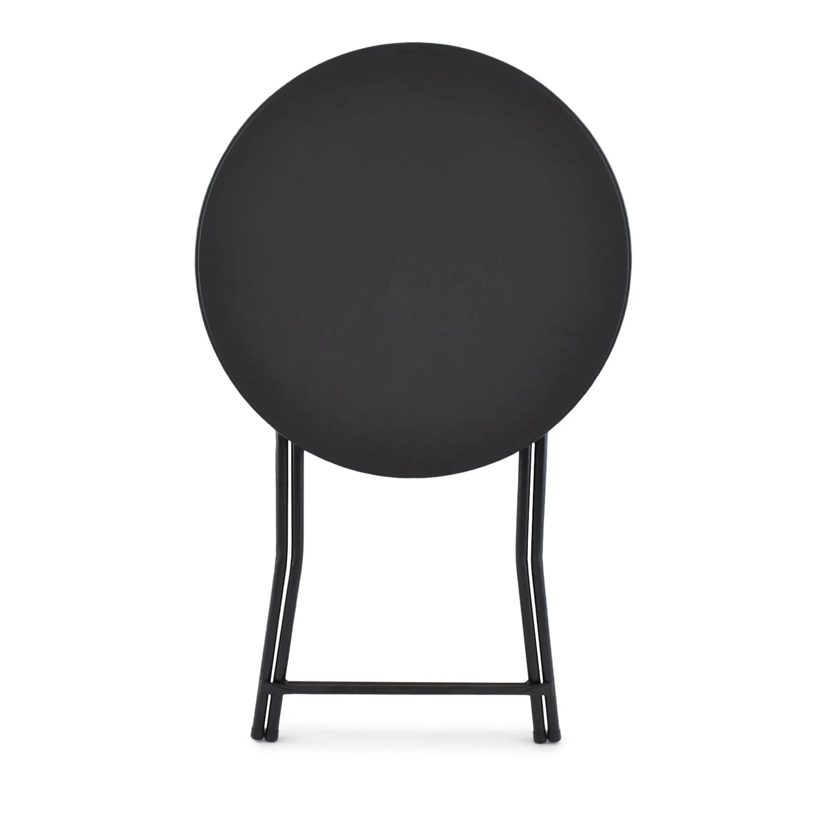 TitanPRO? Plastic Folding Cocktail Table 32 Round - Black