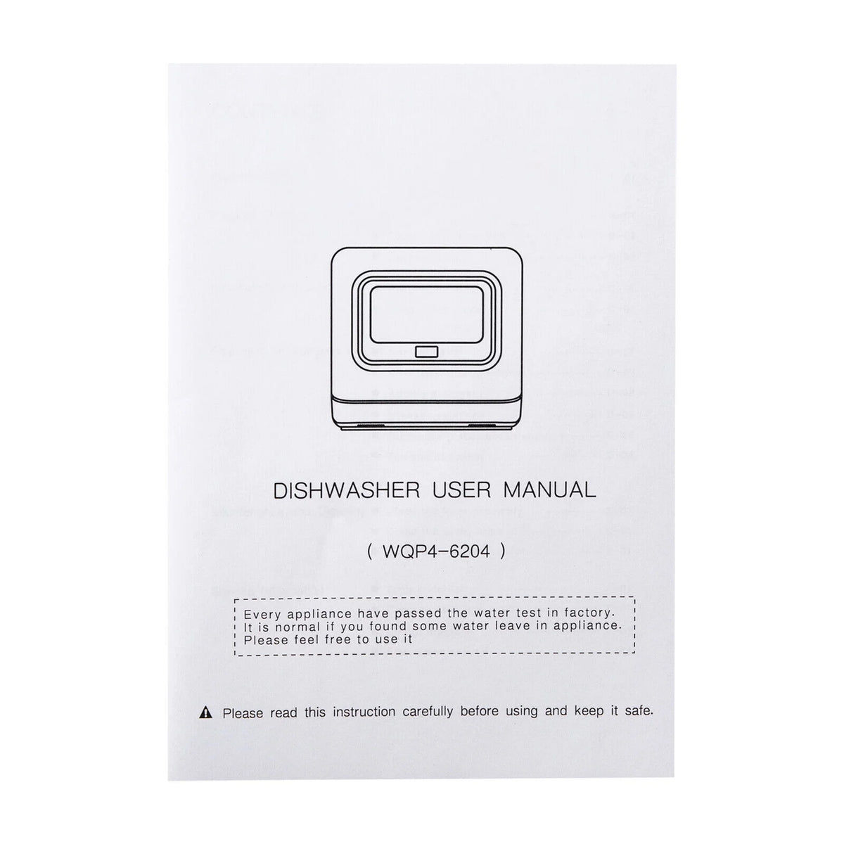 Portable Compact Countertop Mini Dishwasher with Water Tank Leak-Proof Air Dry