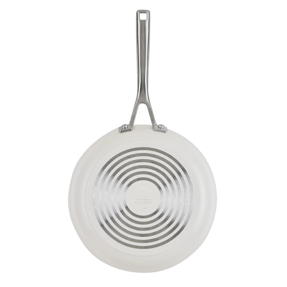 KitchenAid Hard-Anodized 10 Pcs Ceramic Induction Cookware Set, Dishwasher Safe and Oven Safe to 500?��F, Porcelain White