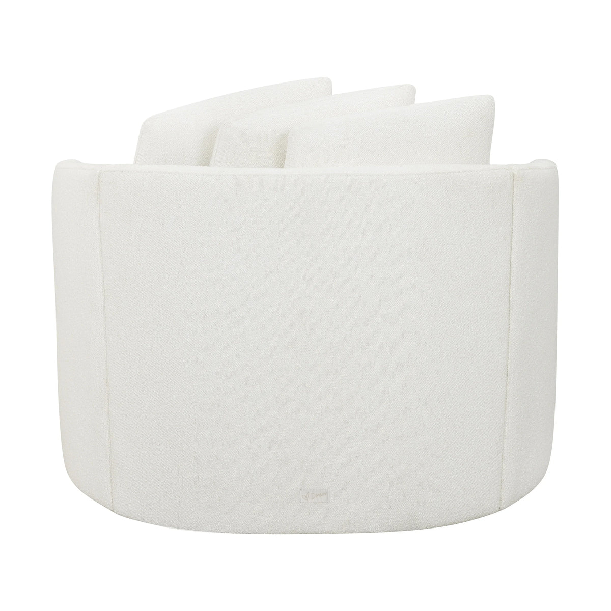 Beautiful Drew Accent Chair by Drew Barrymore, Cream Boucle