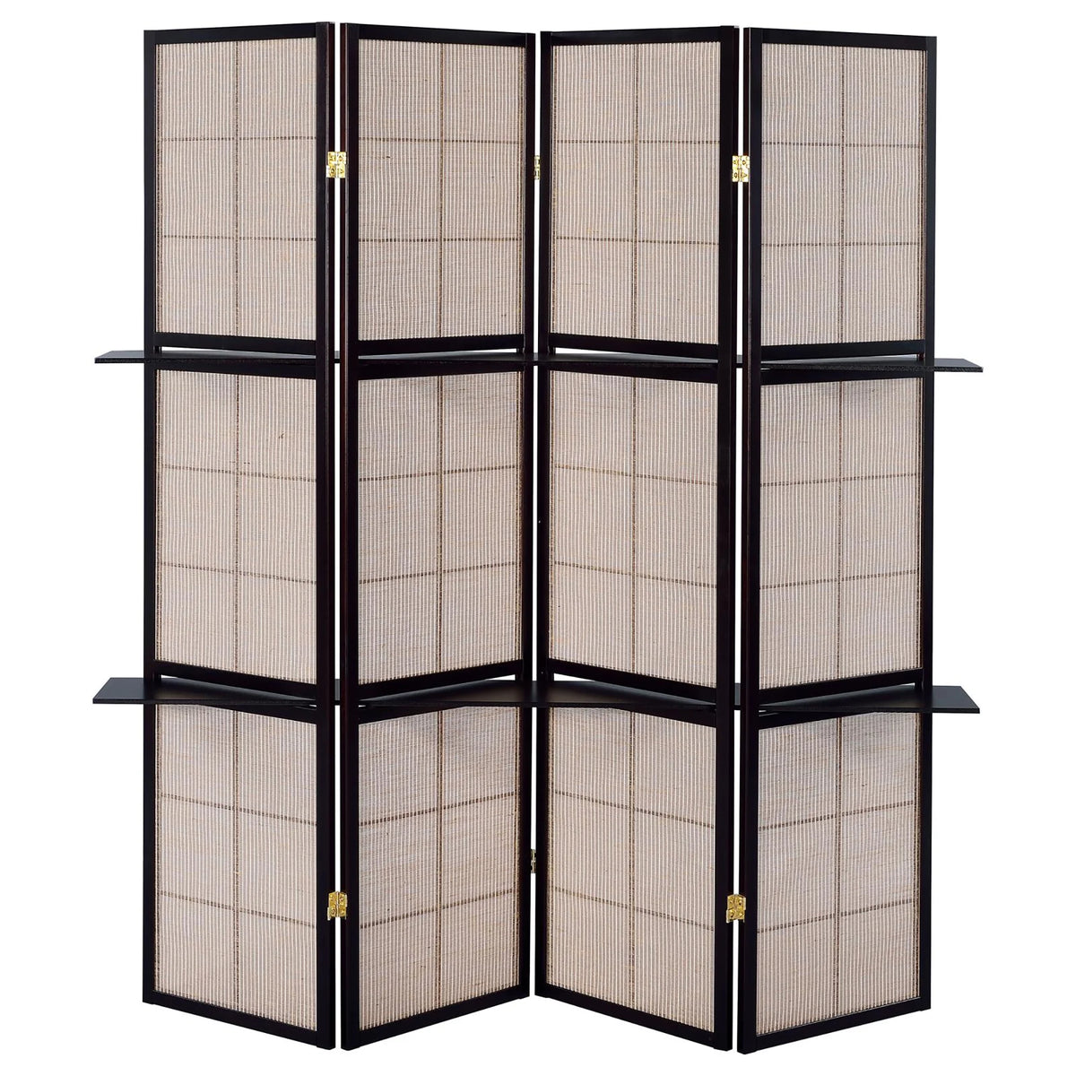 Privacy Screen 82.8'' W x 65'' H 6 - Panel Solid Wood Folding Room Divider, Natural,Outdoor Privacy Screen