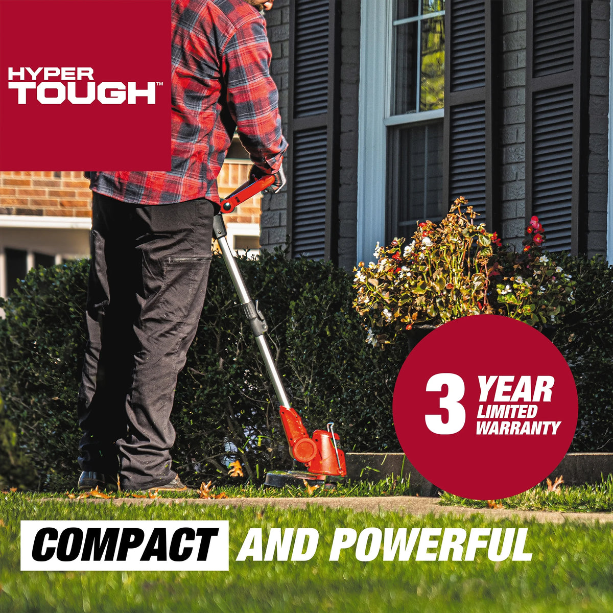 Hyper Tough 20V Max Cordless 13-inch Battery Powered String Trimmer, HT22-401-03-05
