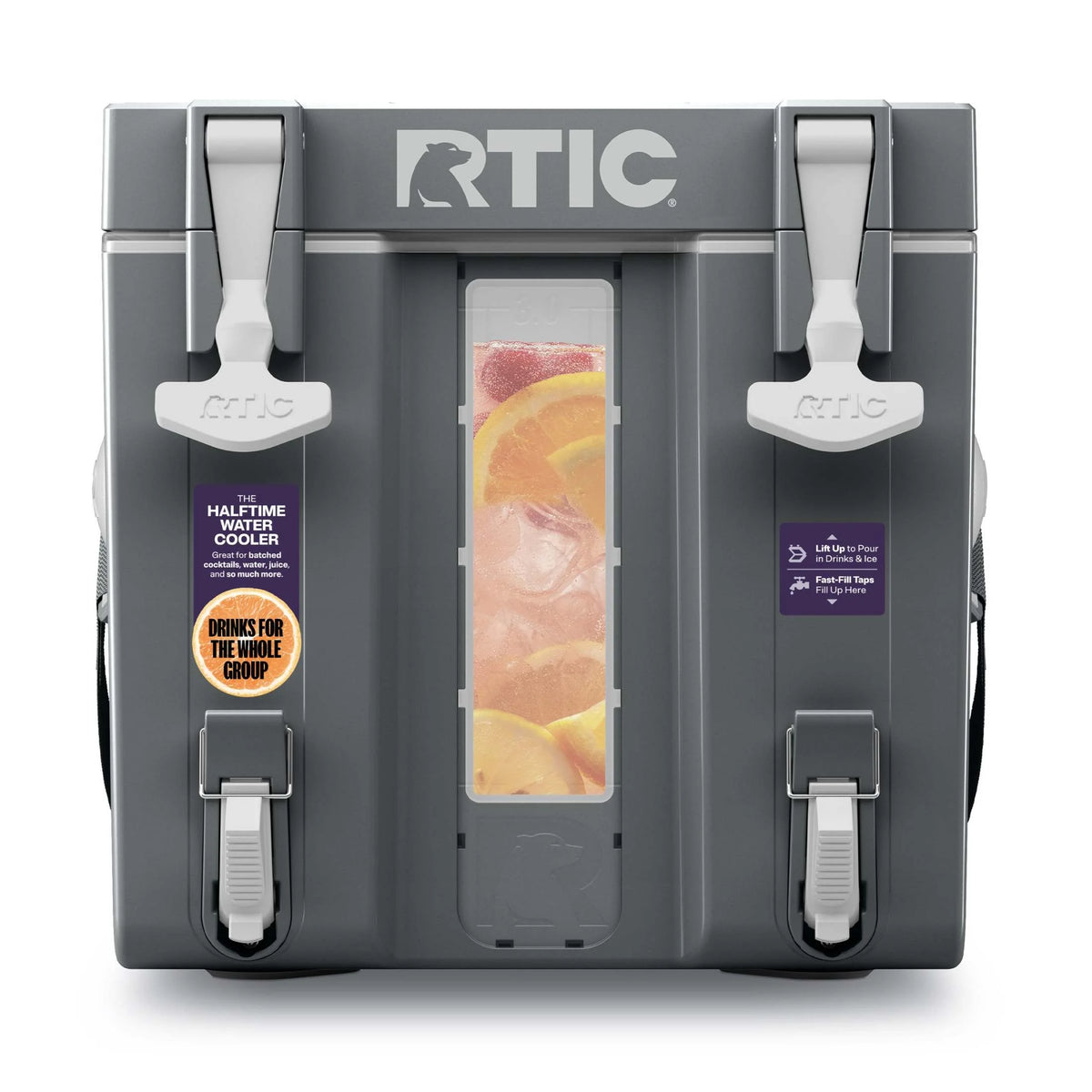 RTIC Halftime Water Cooler, 3 Gallon Hard-Sided Water Cooler, White
