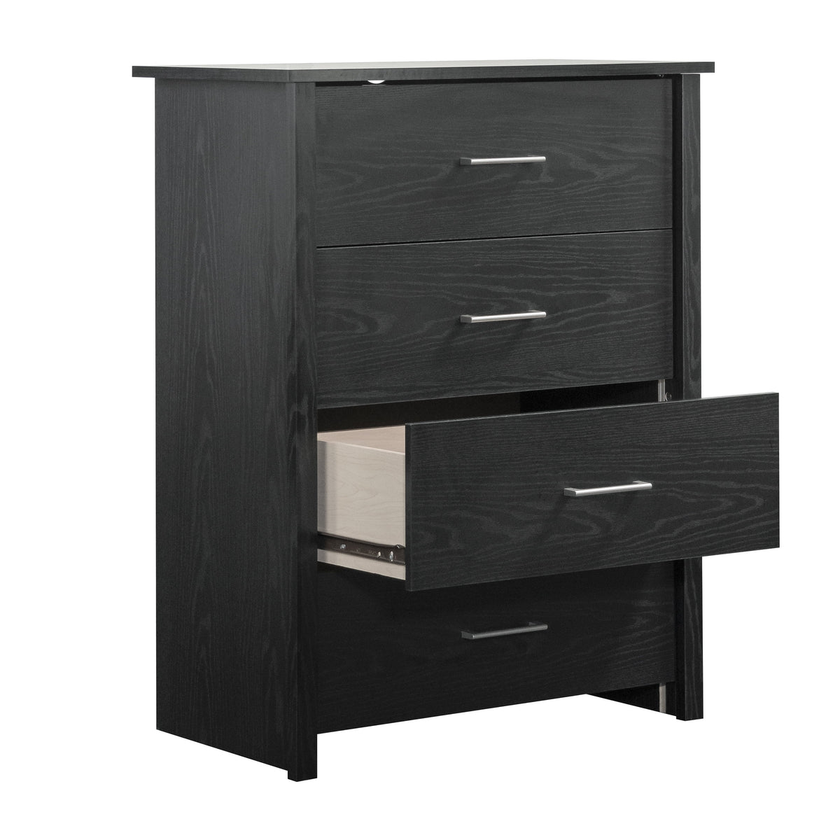 Mainstays Hillside 4-Drawer Dresser, Charcoal Finish