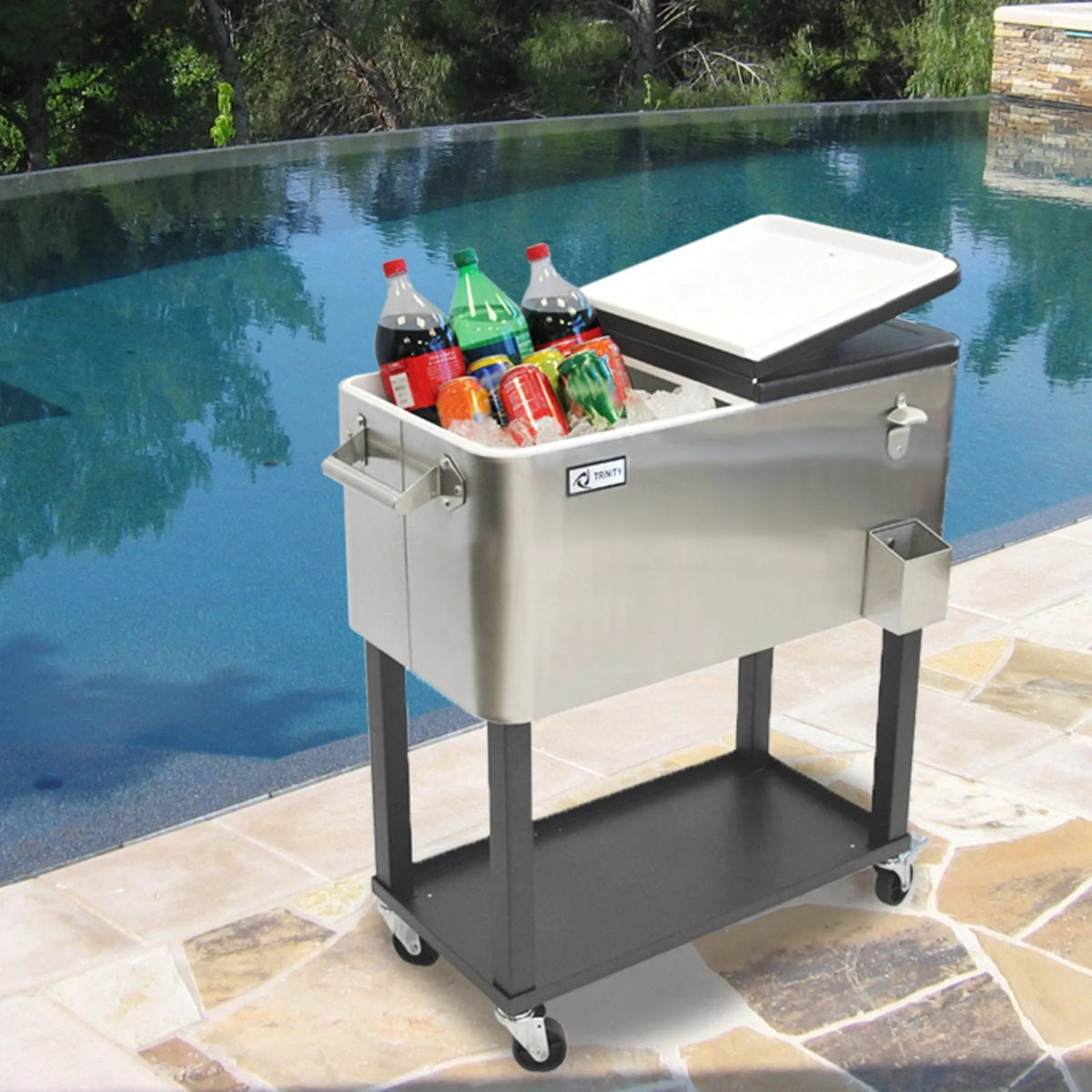 Trinity 80 Quart Stainless Steel Cooler