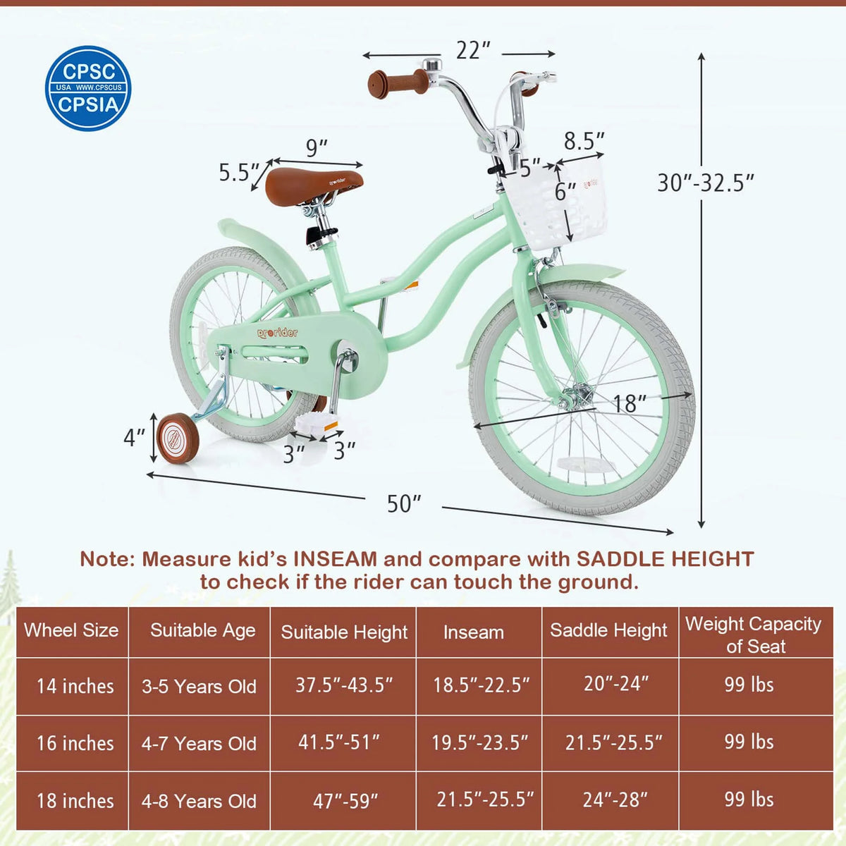 Costway 18'' Kids Bike Toddler Bicycle with Training Wheel Kickstand for 4-8 Years Old Pink