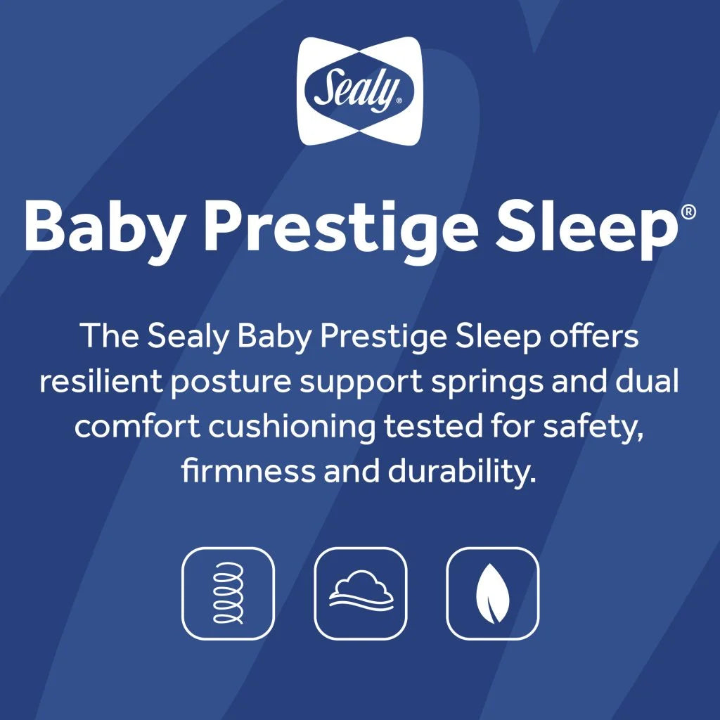 Baby Prestige Sleep Ultra-Premium 2-Stage Antibacterial, 204 Coil, Crib & Toddler Mattress