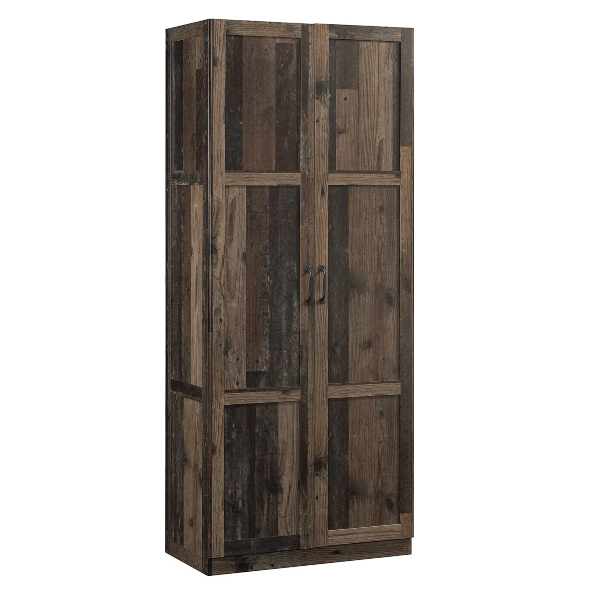 Sauder Select 2 Door Storage Cabinet, Reclaimed Pine Finish