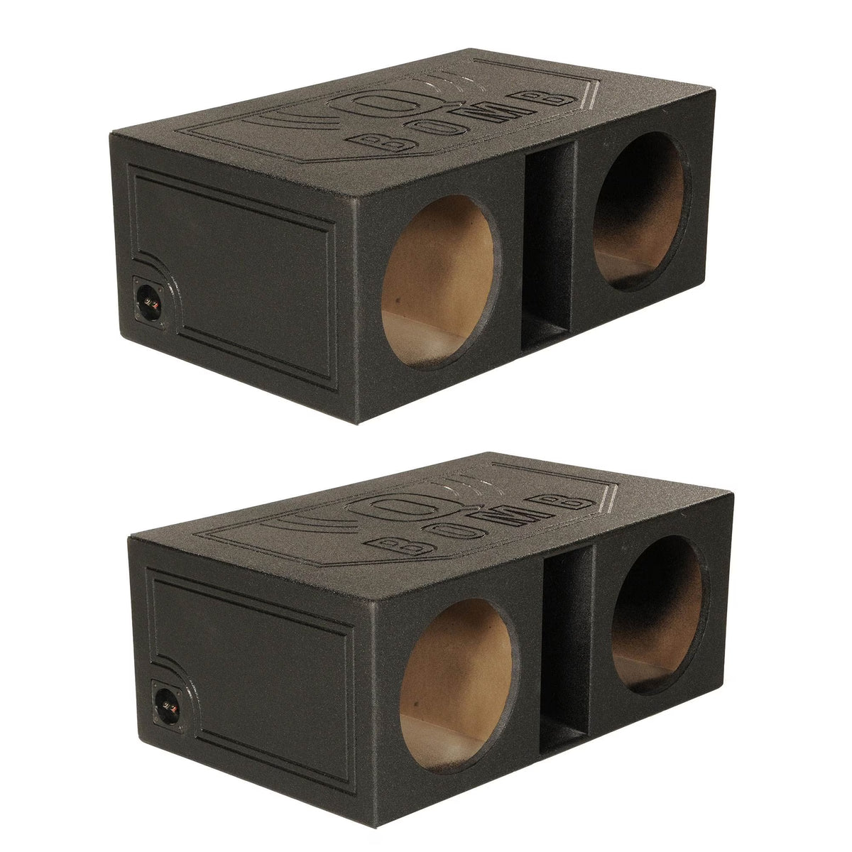 QPower QBOMB12VL 12 Inch Dual Vented Ported Car Subwoofer Sub Box Enclosure