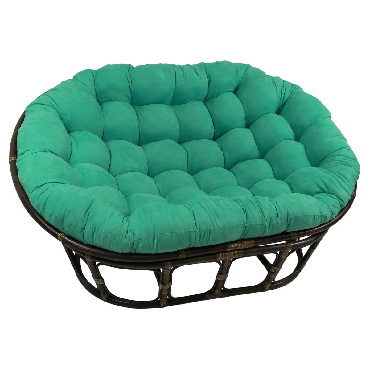 International Caravan Double Papasan Chair with Micro Suede Cushion