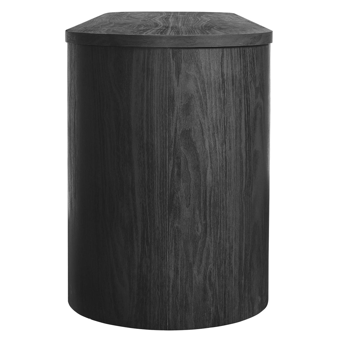 Modway Duval  71 Inch Oval  TV Cabinet in Black by Modway