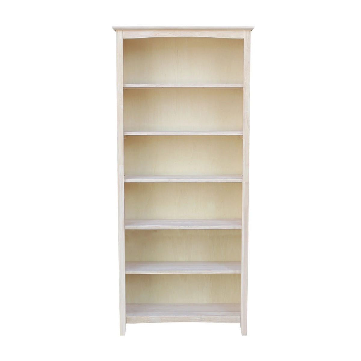 International Concepts Solid Wood Shaker Bookcase, 72 in H